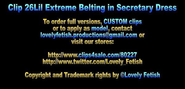  Clip 26Lil Extreme Belting in Secretary Dress - Full Version Sale $8